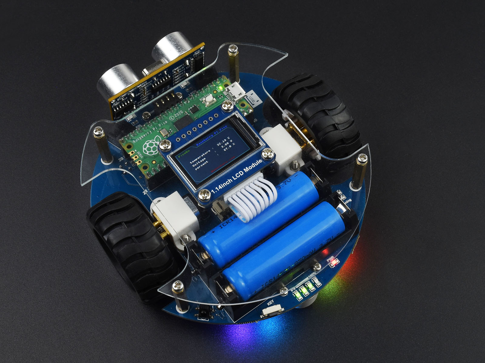PicoGo Mobile Robot, basierend auf Raspberry Pi Pico, autonom fahrend, ferngesteuert