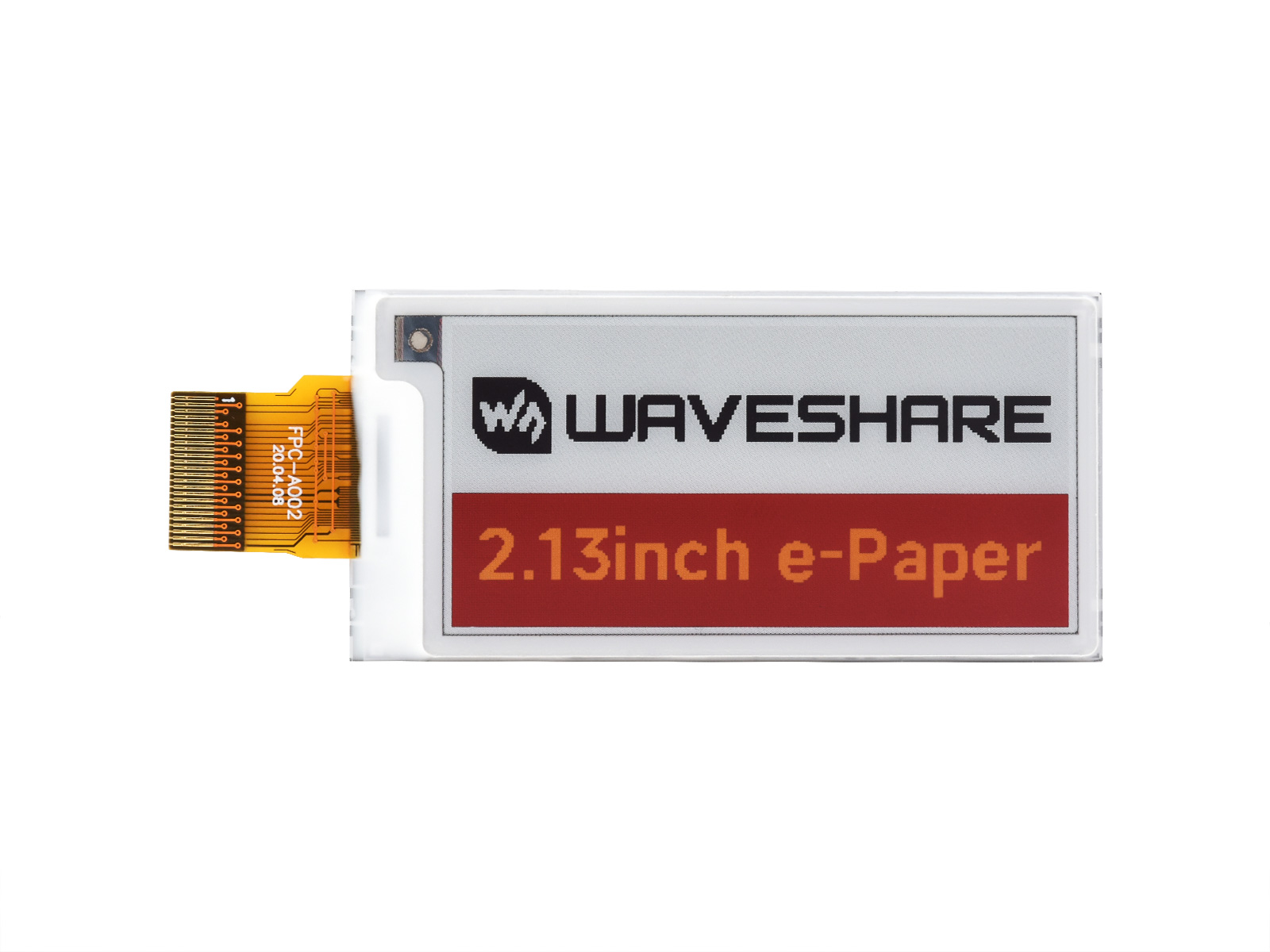 2,13-Zoll E-Paper (G) Rohdisplay, 250x122, Rot/Gelb/Schwarz/Weiß