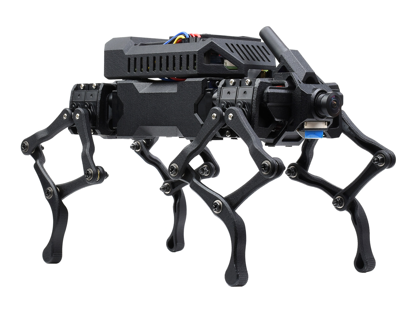 WAVEGO, 12-DOF bionischer hundeartiger Roboter, Open Source für ESP32 und PI4B, Gesichtserkennung, Farbverfolgung, Bewegungserkennung