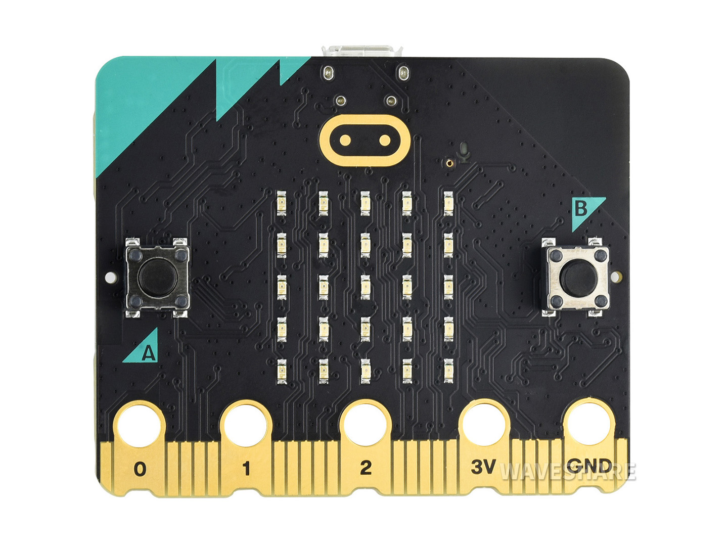 BBC micro:bit V2, verbesserter Prozessor, eingebauter Lautsprecher und Mikrofon, berührungsempfindliches Logo