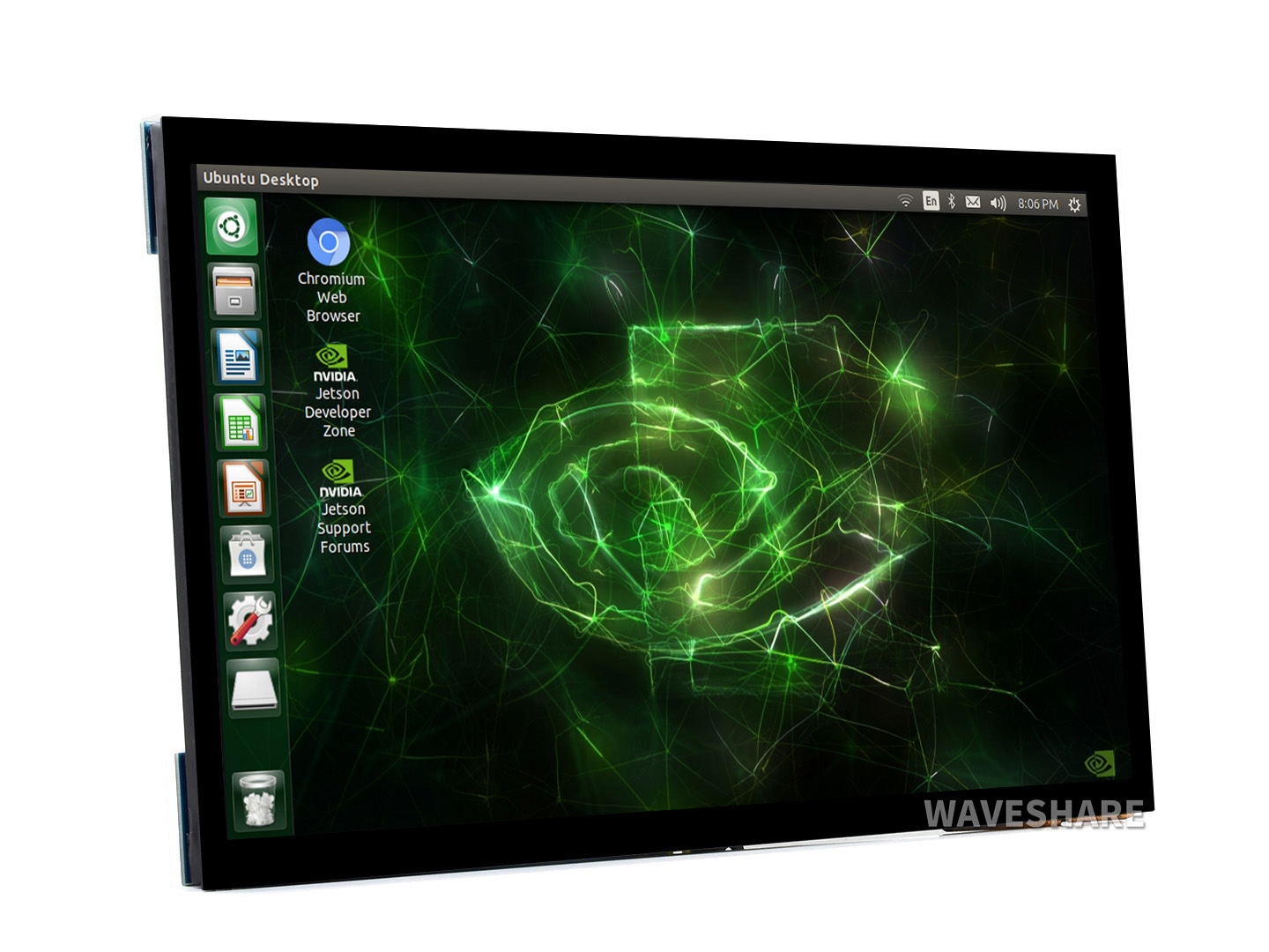 10,1-Zoll kapazitiver Touchscreen-LCD (E), 1024×600, HDMI, IPS, optisch geklebtes Display, unterstützt Raspberry Pi, Jetson Nano und PC
