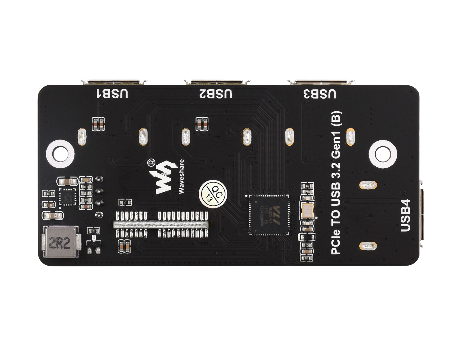 PCIe-zu-USB-3.2-Gen1-Adapter, für Raspberry Pi Compute Module 4 IO-Board, 4x HS USB