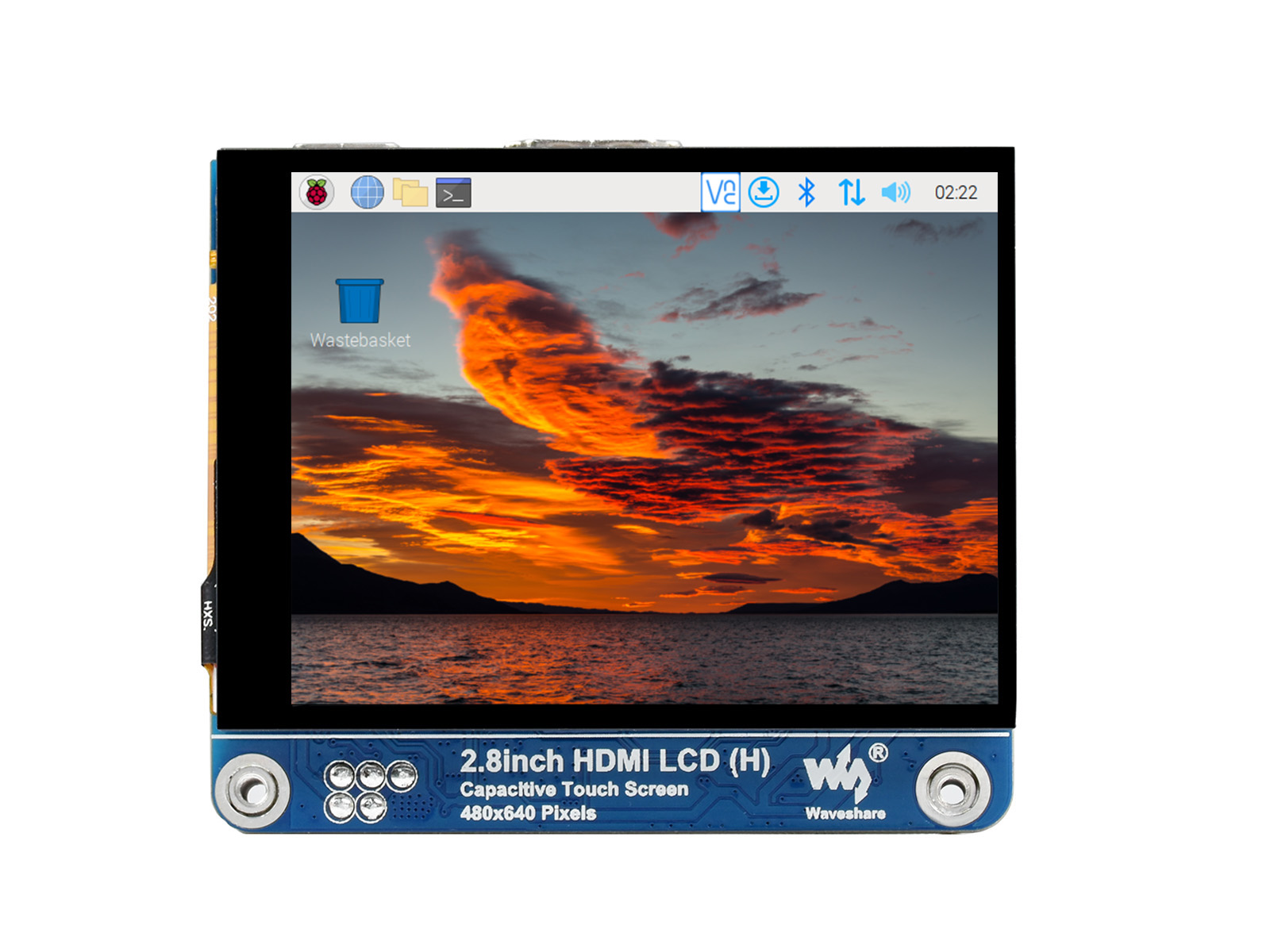 2,8-Zoll-HDMI-IPS-LCD-Display (H), 480×640, einstellbare Helligkeit, optisch gebundene Anzeige