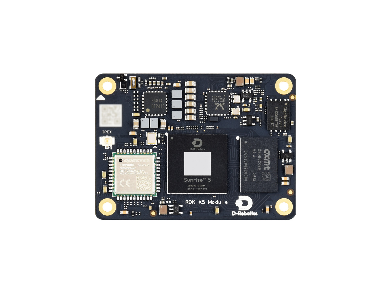 D-Robotics RDK X5 KI-Modul, 10 TOPS Rechenleistung, integrierter Octa-Core Cortex A55 CPU, Optionen für Wireless / RAM / eMMC