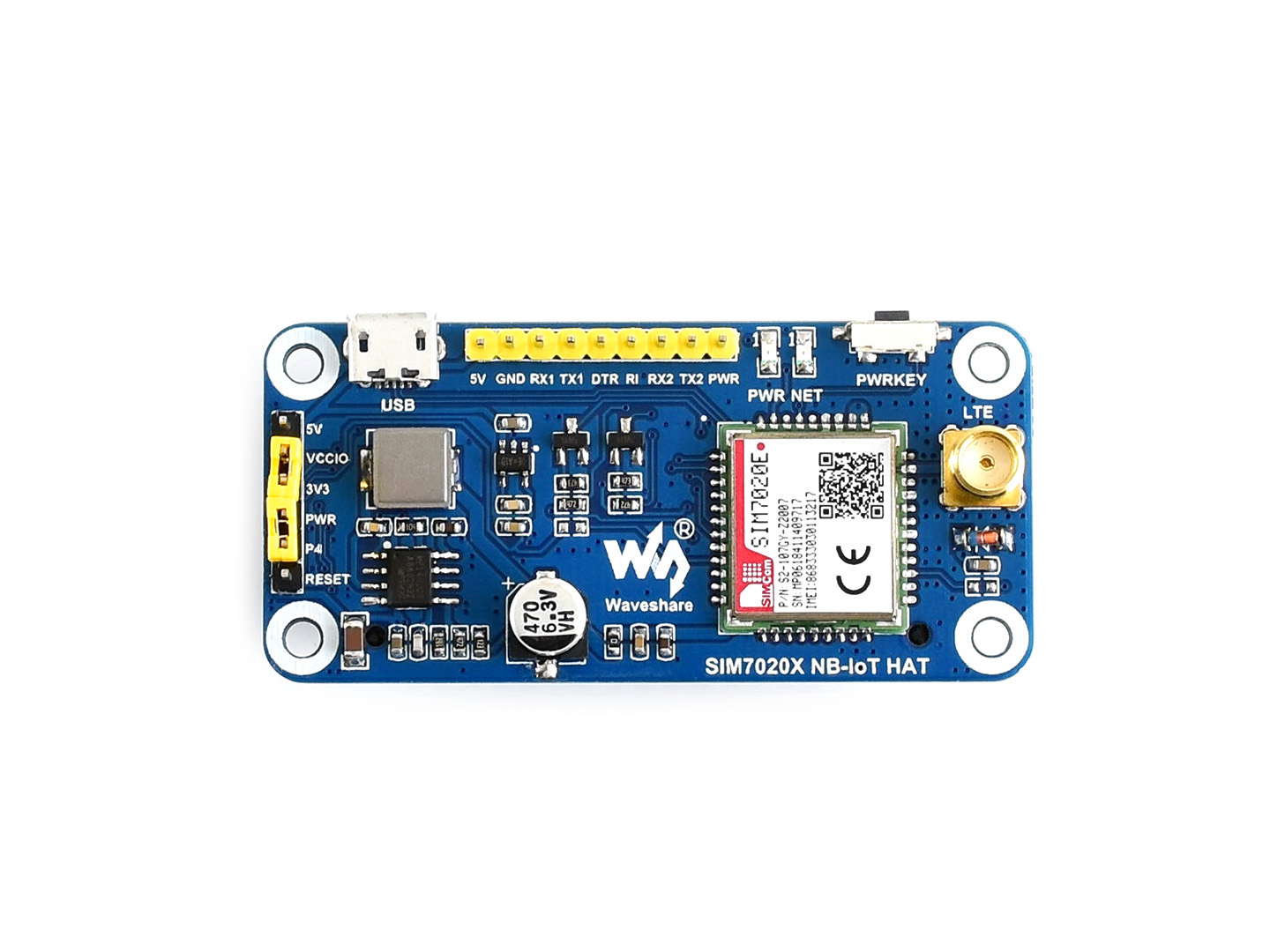 NB-IoT HAT für Raspberry Pi, für Europa, Asien, Afrika, Australien