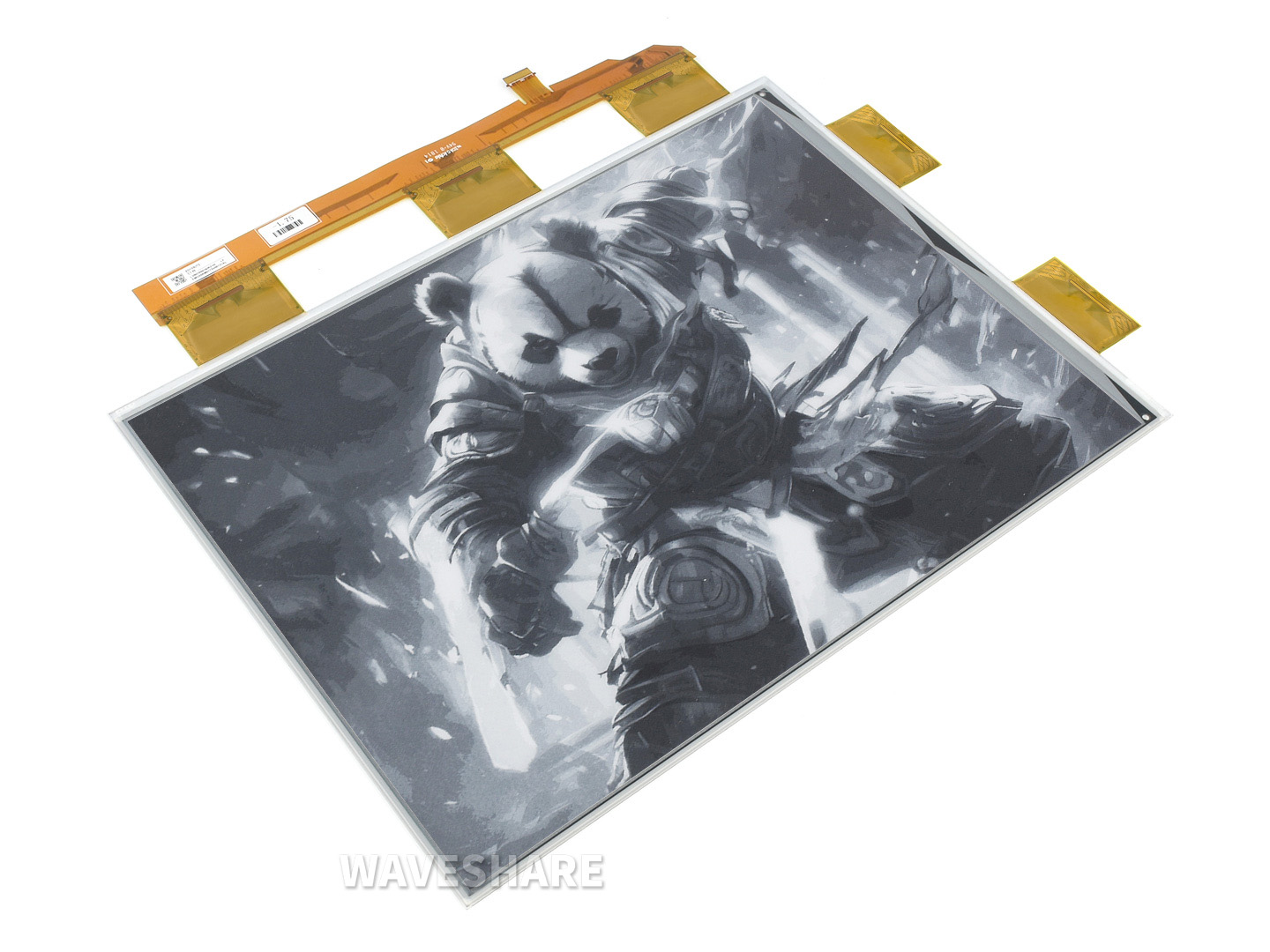 13,3-Zoll-e-Paper-e-Ink-Rohdisplay, 1600×1200, Schwarz/Weiß, 16 Graustufen, Parallelanschluss, ohne Leiterplatte