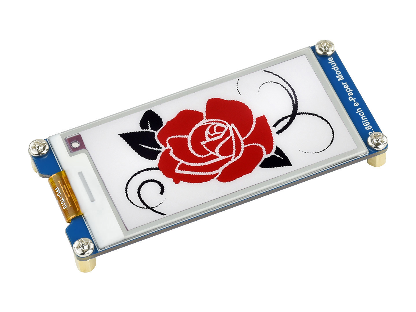 2,66-Zoll E-Paper E-Ink-Displaymodul (B), 296×152, Rot/Schwarz/Weiß, SPI