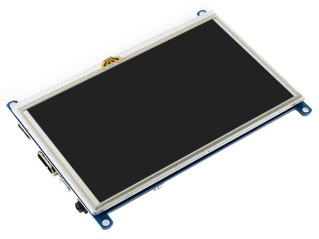 5-Zoll-Widerstandstouchscreen-LCD (G), 800×480, HDMI, Unterstützung verschiedener Systeme