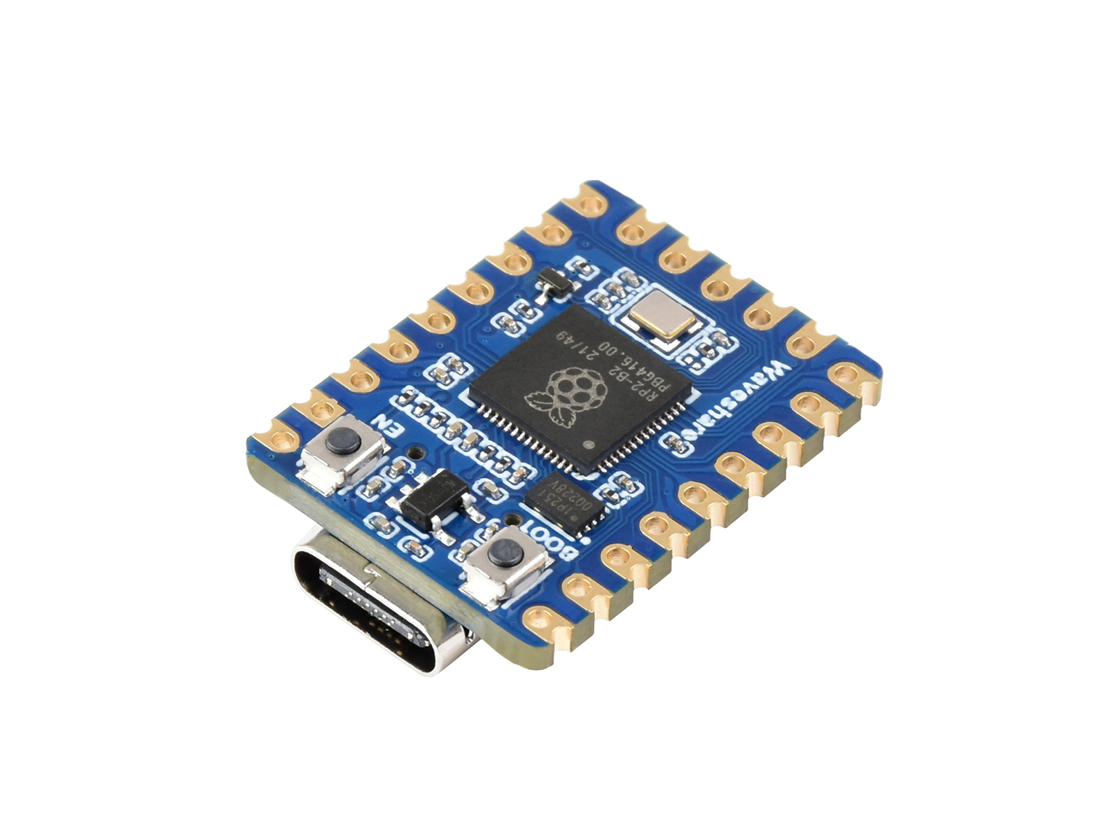 Waveshare RP2040-Matrix-Entwicklungsboard, mit integrierter 5×5 RGB-LED-Matrix, basierend auf dem offiziellen RP2040-Dual-Core-Prozessor