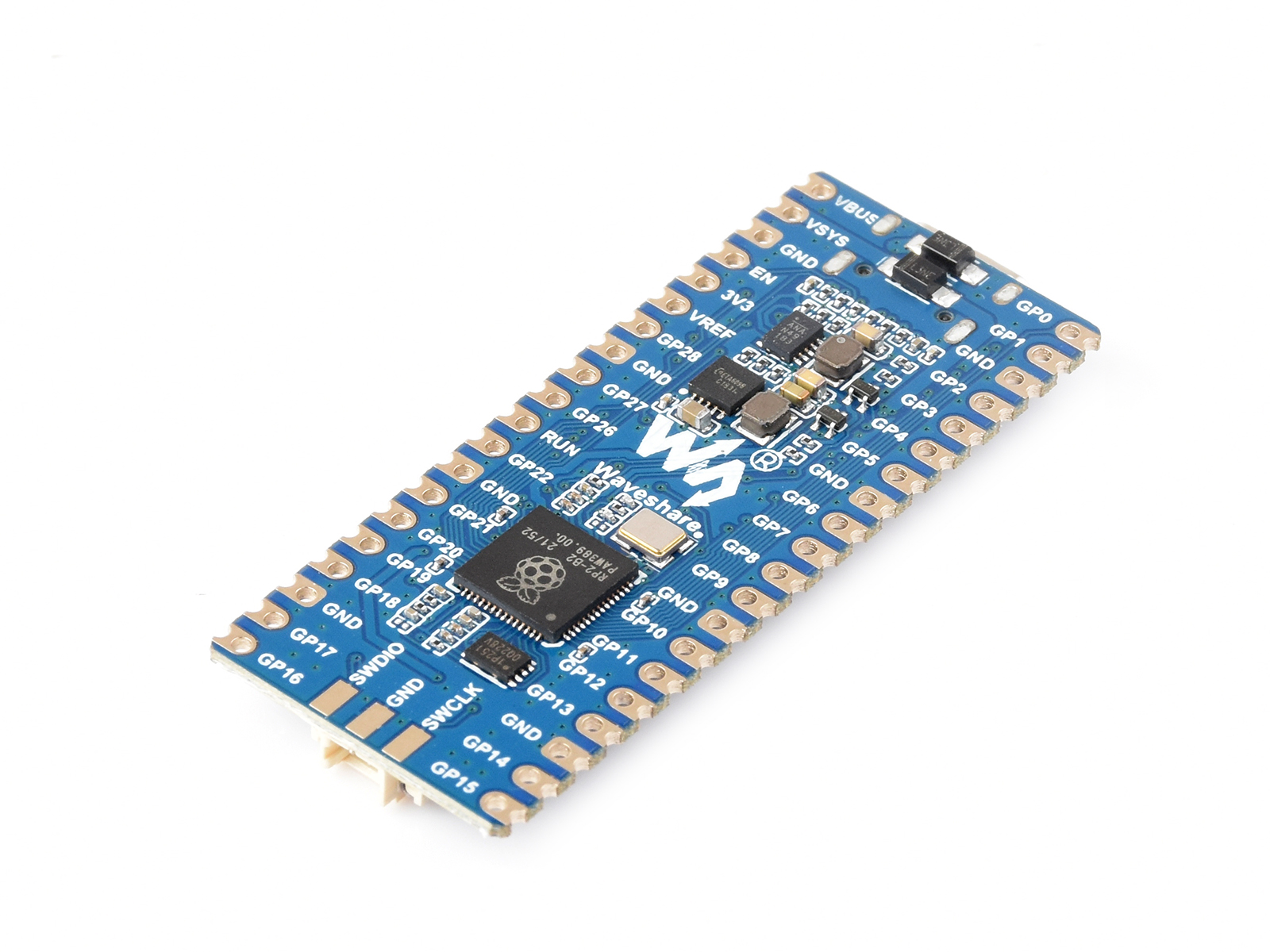 RP2040-LCD-0.96, eine Pico-ähnliche MCU-Platine basierend auf dem Raspberry Pi MCU RP2040, mit LCD
