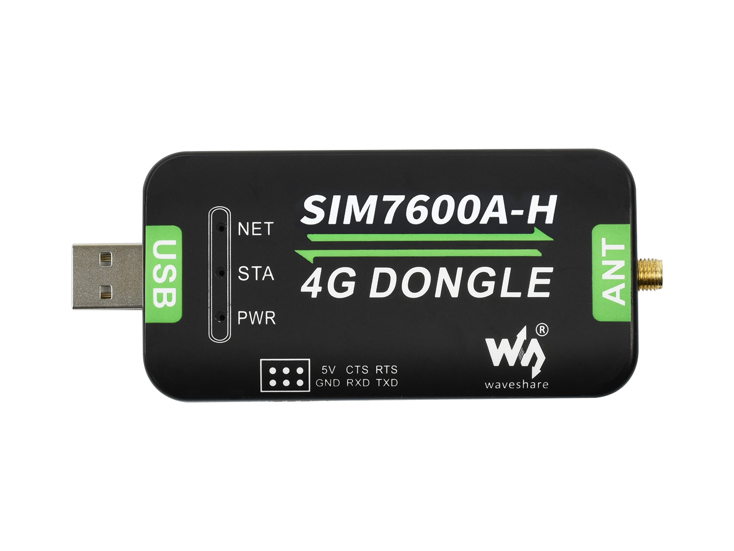SIM7600A-H 4G-Dongle, GNSS-Positionierung, für Nordamerika (AT&T)