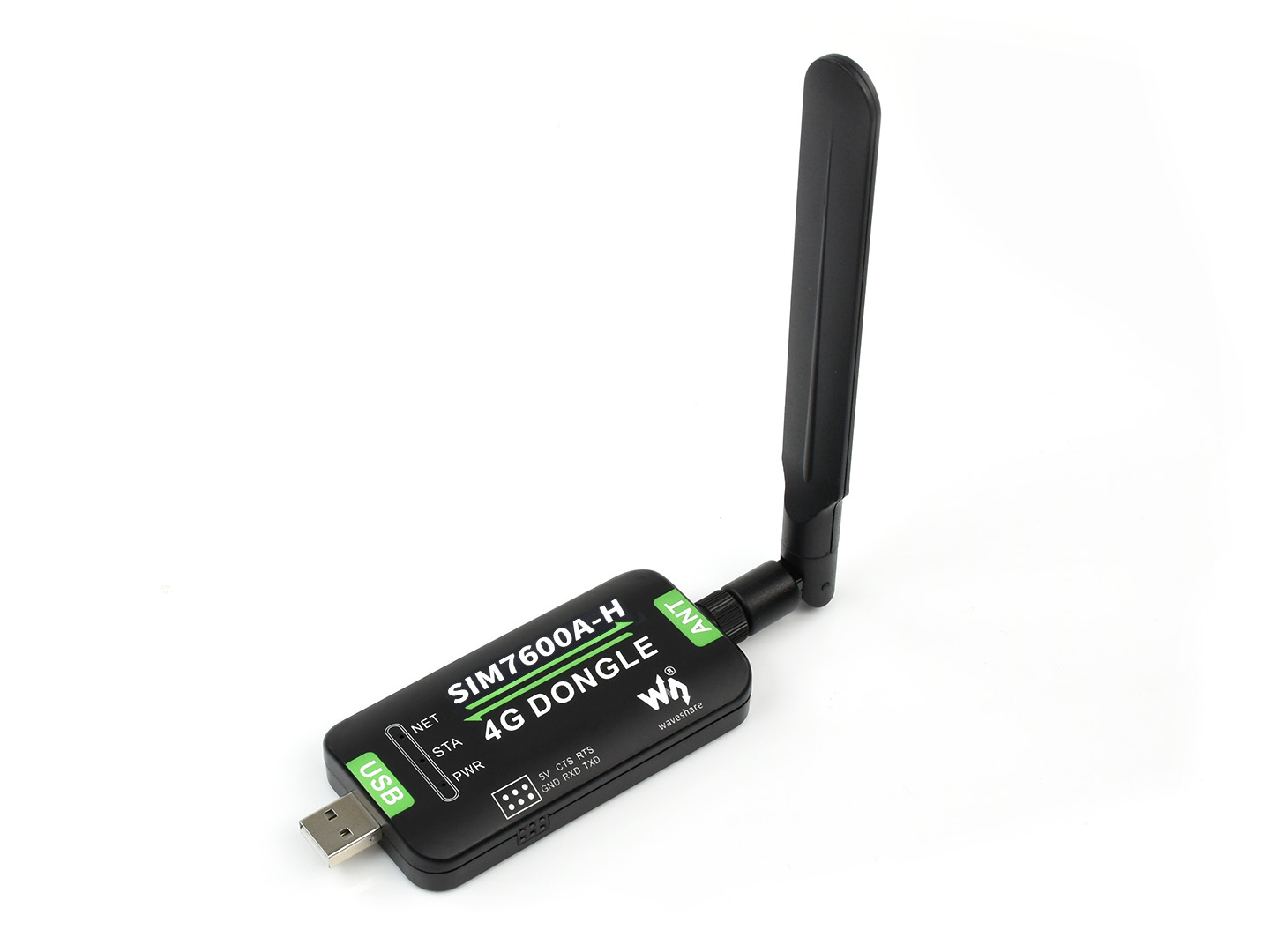 SIM7600A-H 4G-Dongle, GNSS-Positionierung, für Nordamerika (AT&T)