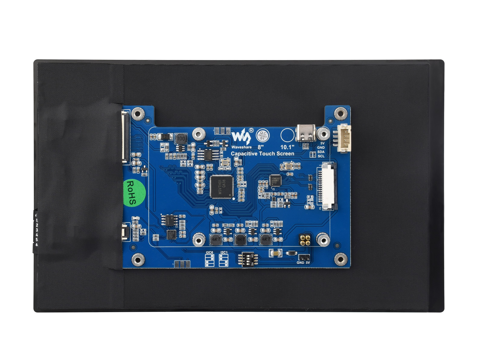 8-Zoll kapazitiver Touchscreen für Raspberry Pi, 1280×800, IPS, DSI-Schnittstelle