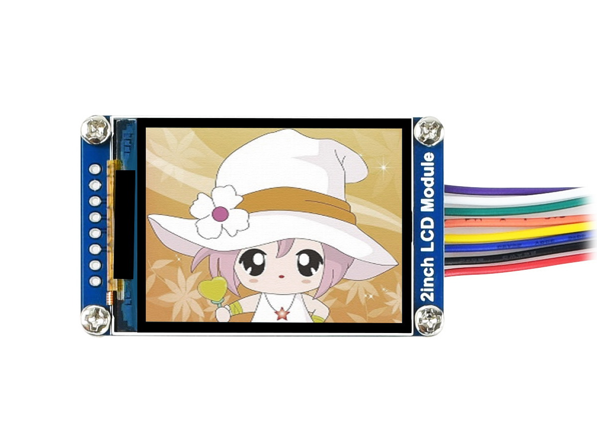 2-Zoll-LCD-Displaymodul, IPS-Bildschirm, 240×320 Auflösung, SPI-Schnittstelle