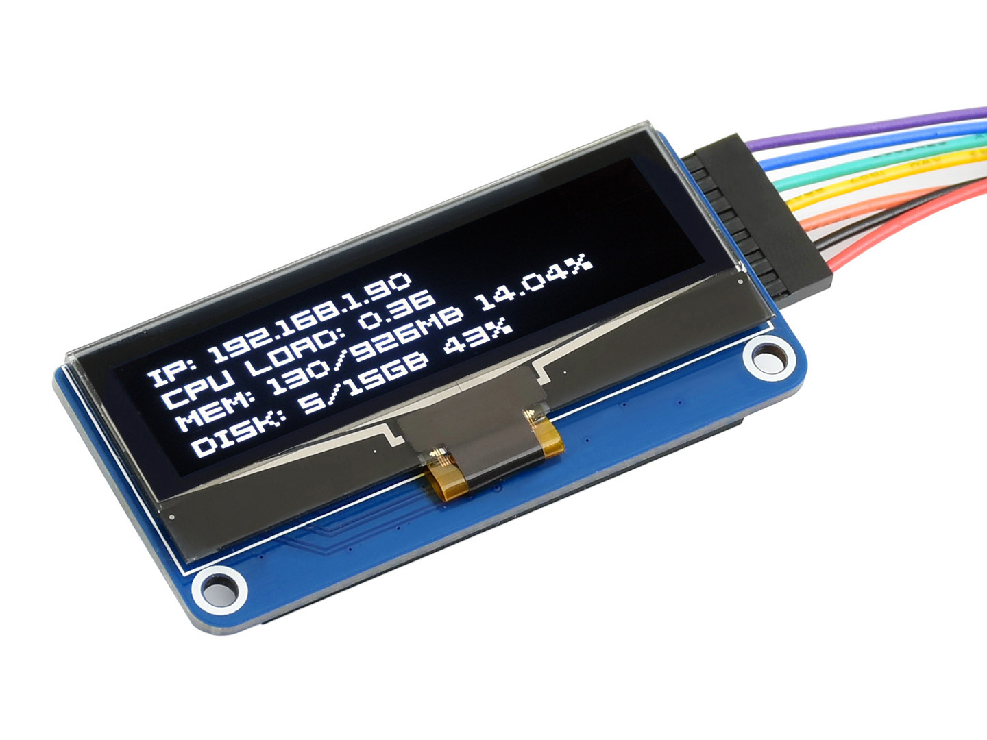 128×32, 2,23 Zoll OLED Display HAT für Raspberry Pi