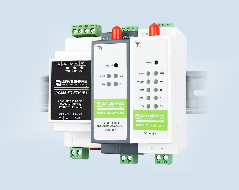 Industrielles 4G-DTU, RS485 auf LTE CAT4, Hutschienenmontage, für EMEA, Korea, Thailand, Indien, Südostasien