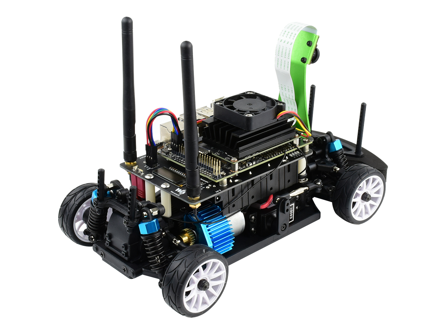 JetRacer Pro AI Kit, Hochgeschwindigkeits-AI-Rennroboter, angetrieben von Jetson Nano (NICHT enthalten), Pro-Version
