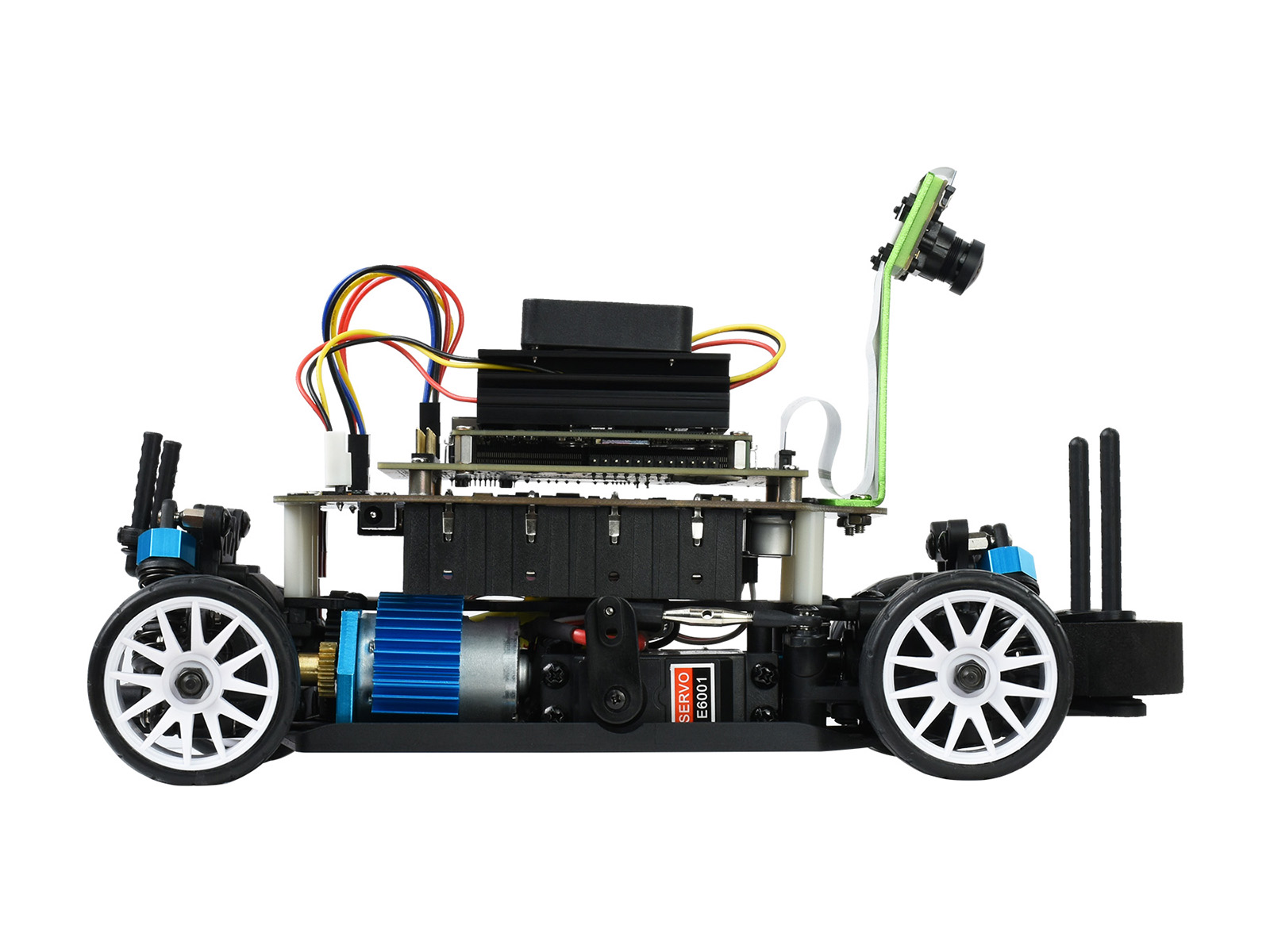 JetRacer Pro 2GB AI Kit, Hochgeschwindigkeits-AI-Rennroboter, angetrieben von Jetson Nano 2GB (NICHT enthalten), Pro-Version