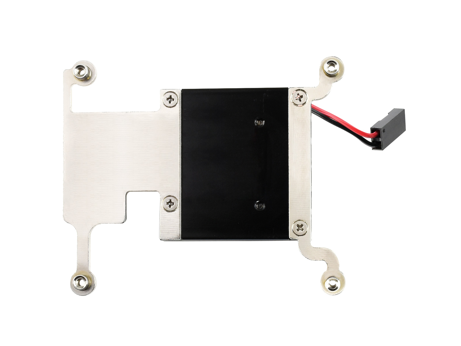 Low-Profile-CPU-Kühlventilator für Raspberry Pi 4B/3B+/3B, mit Aluminiumlegierungs-Halterung