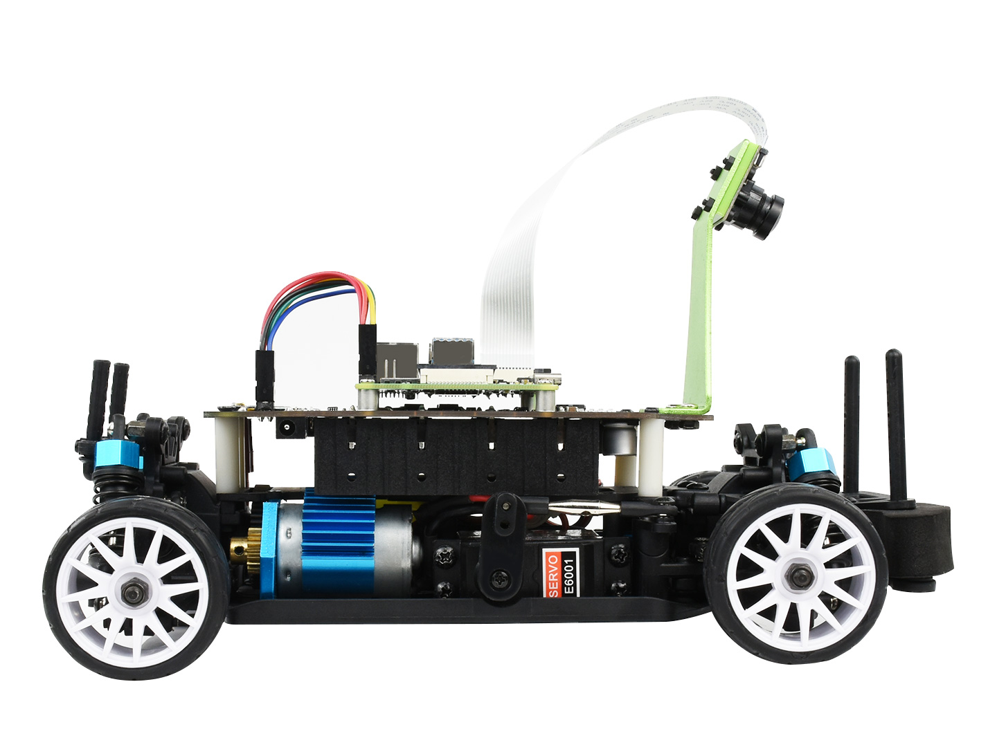 PiRacer Pro, Hochgeschwindigkeits-AI-Rennroboter, angetrieben von Raspberry Pi 4, unterstützt DonkeyCar-Projekt, Pro-Version