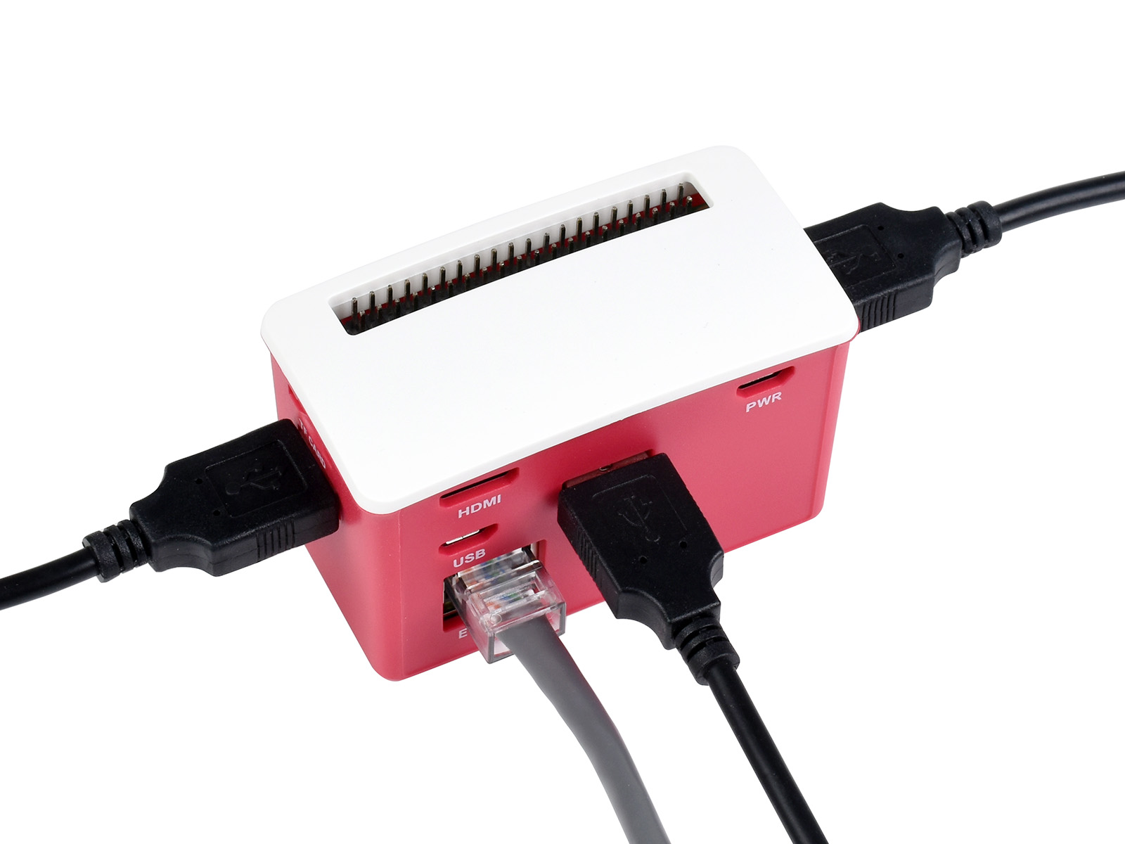 PoE Ethernet / USB-HUB-BOX für Raspberry Pi Zero Serie, 3x USB 2.0, 802.3af-konform