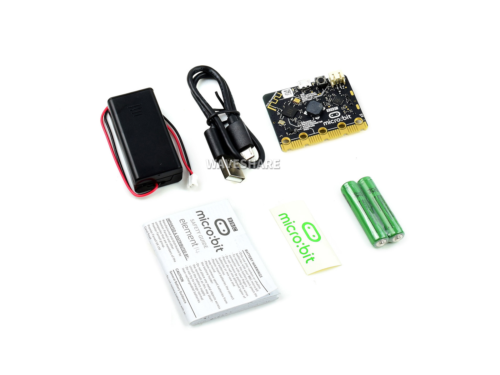 BBC micro:bit V2, verbesserter Prozessor, eingebauter Lautsprecher und Mikrofon, berührungsempfindliches Logo