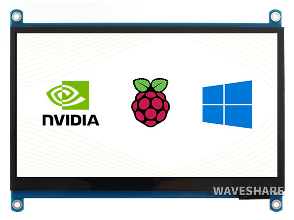 7-Zoll kapazitiver Touchscreen-LCD (H), 1024×600, HDMI, IPS, Unterstützung verschiedener Systeme