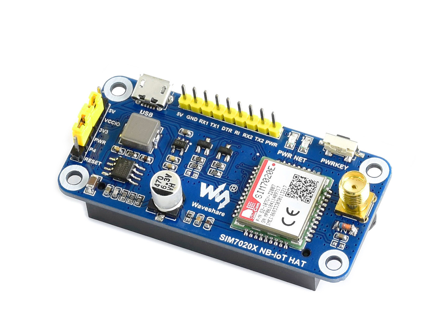 NB-IoT HAT für Raspberry Pi, für Europa, Asien, Afrika, Australien
