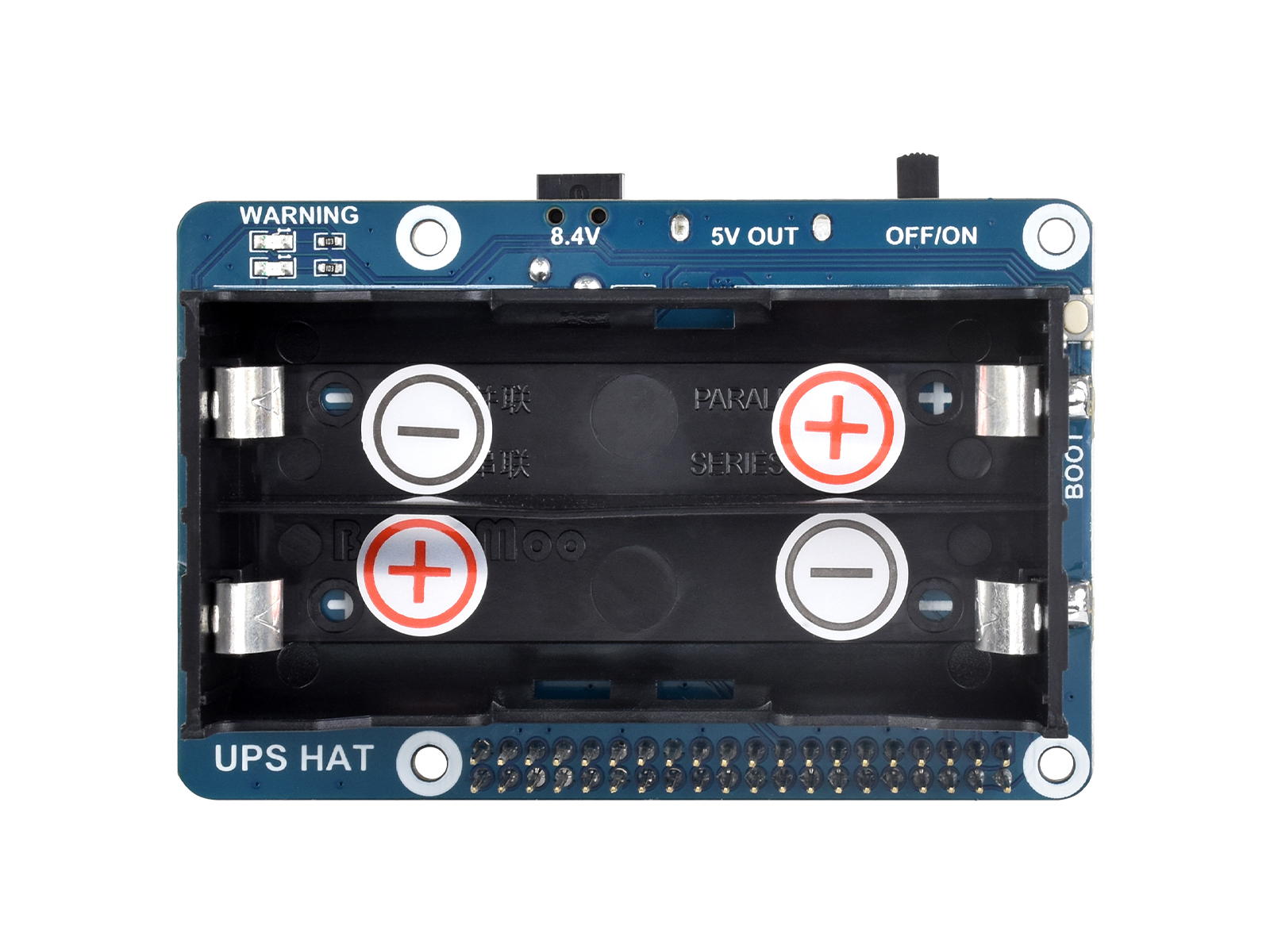 Unterbrechungsfreie Stromversorgung (USV) HAT für Raspberry Pi, stabile 5V-Stromausgabe
