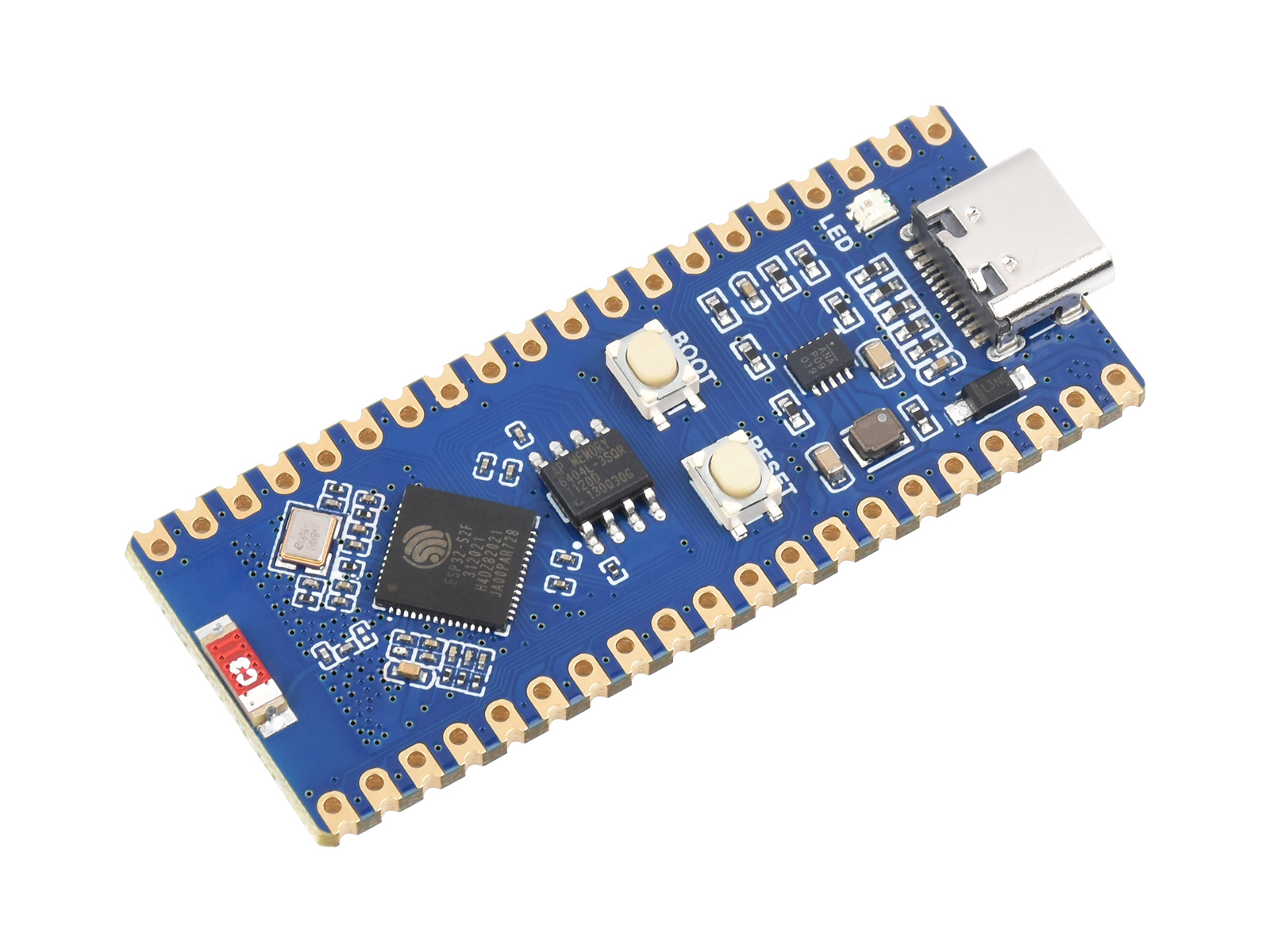 ESP32-S2 MCU WiFi-Entwicklungsboard, 240 MHz, 2,4 GHz WiFi, optionales LCD / Stiftleiste
