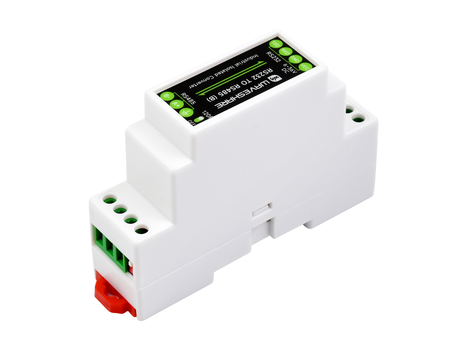 RS232-zu-RS485-Konverter, aktiver digitaler Isolator, Hutschienenmontage, 600W Blitzschutz & Überspannungsschutz, Multi-Isolationsschutz