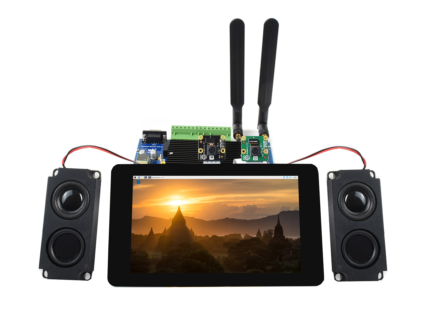 Compute Module Industrial IoT Base Board, 4G / PoE-Funktion, für Raspberry Pi CM4S / CM3-Serie