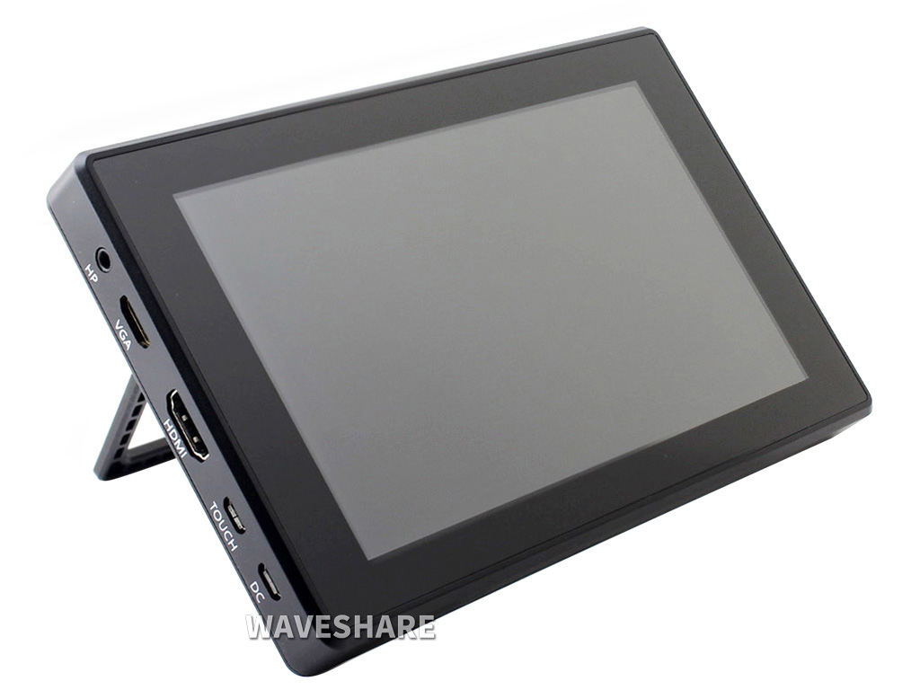 7-Zoll kapazitiver Touchscreen-LCD (H) mit Gehäuse, 1024×600, HDMI, IPS, Unterstützung verschiedener Systeme