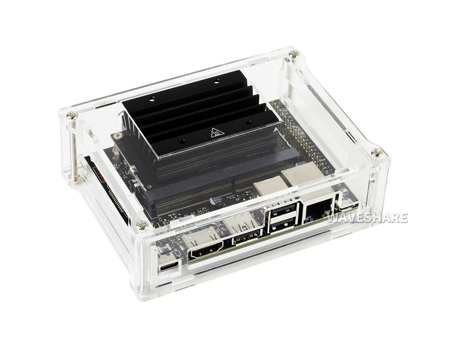 Acryl-Gehäuse, transparent, speziell für Jetson Nano 2GB Developer Kit