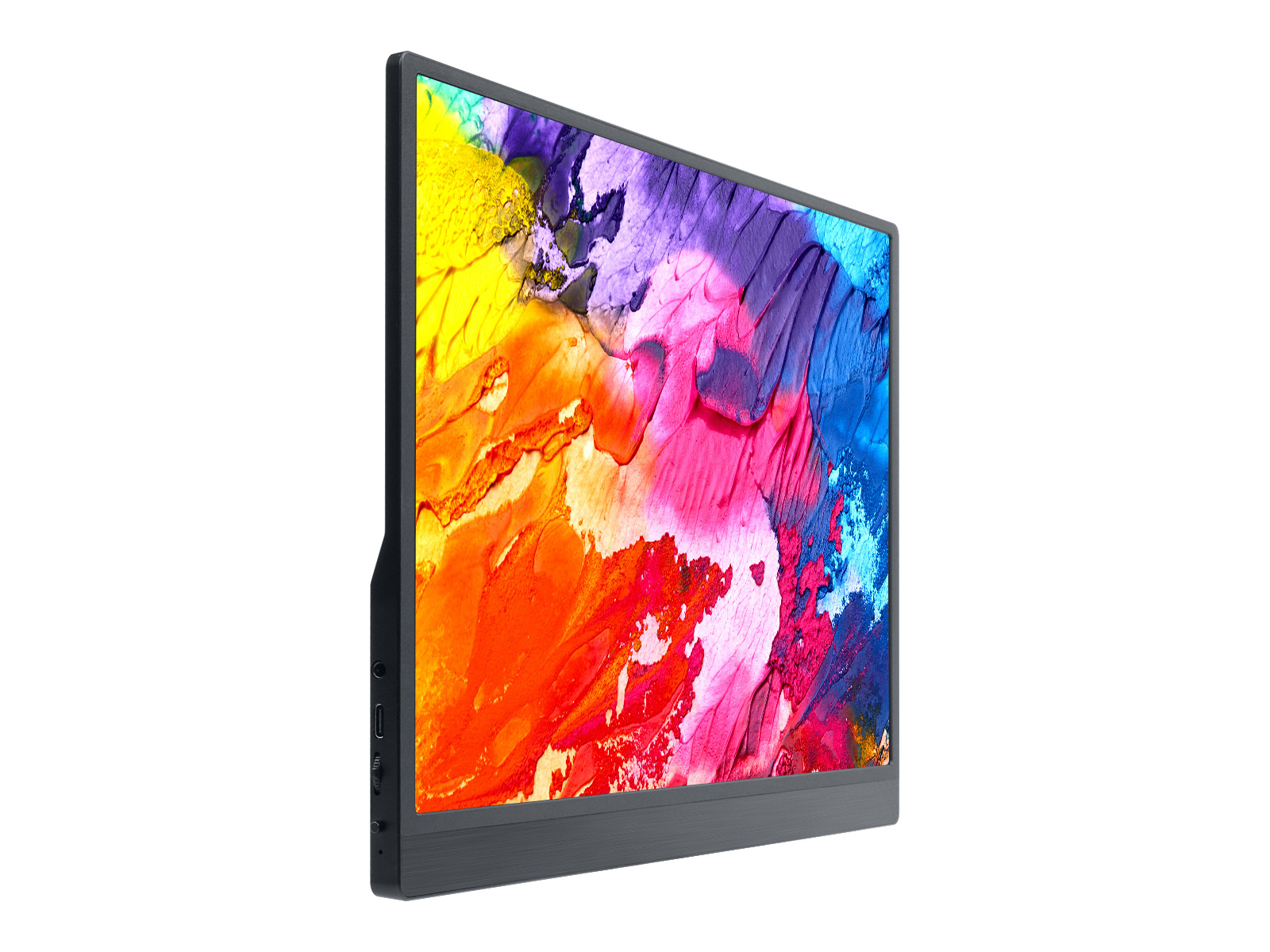 15,6-Zoll-Monitor mit Standfuß, schlankes und leichtes Design, IPS-Bildschirm, 1920 × 1080 Full HD, 100 % sRGB hoher Farbraum