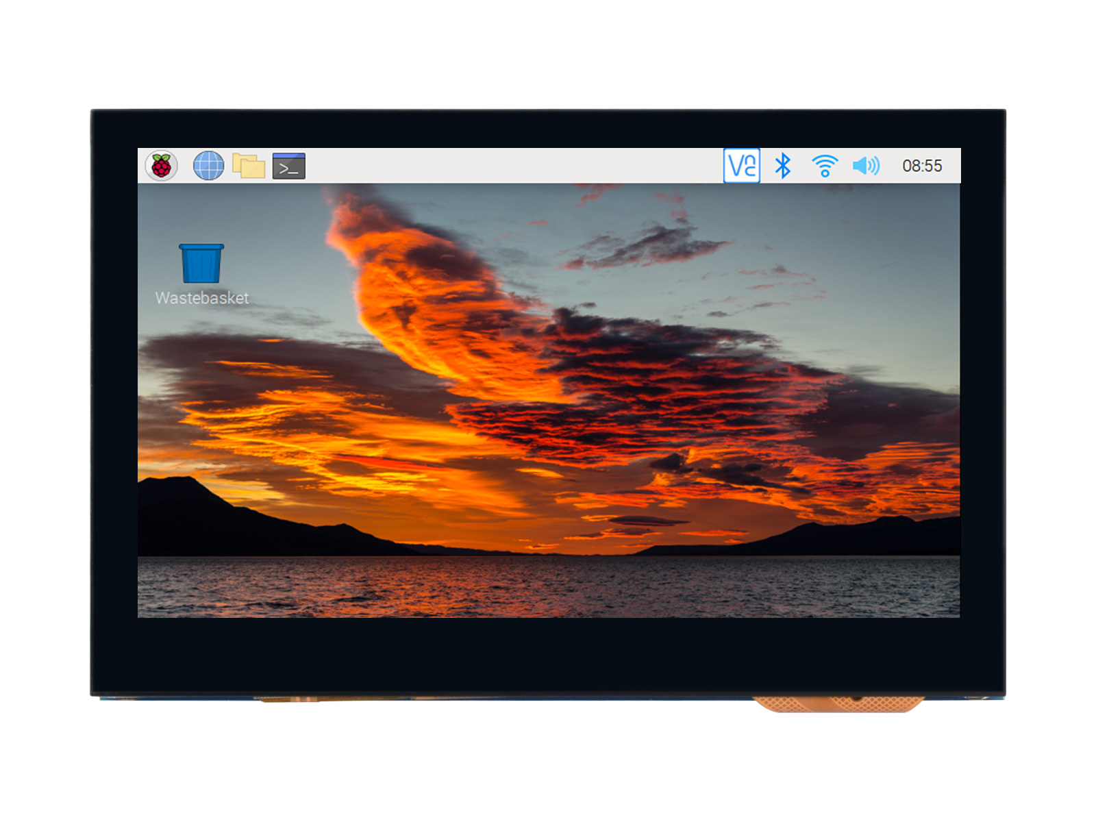4,3-Zoll-QLED-Display, DSI-Schnittstelle, 800 × 480, integrierte Struktur, gehärtete Glasplatte