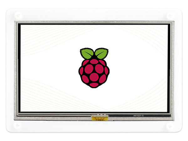5-Zoll-Widerstandstouchscreen-LCD mit zweifarbigem Gehäuse, 800×480, HDMI, stromsparend