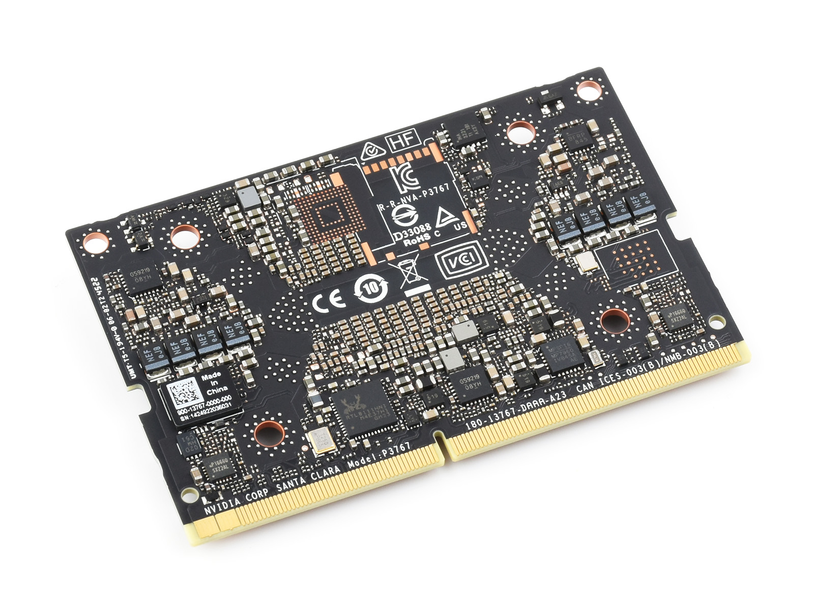 NVIDIA Jetson Orin NX KI-Entwicklungsmodul, System-on-Module, NANO-Größe, Optionen für Speicher