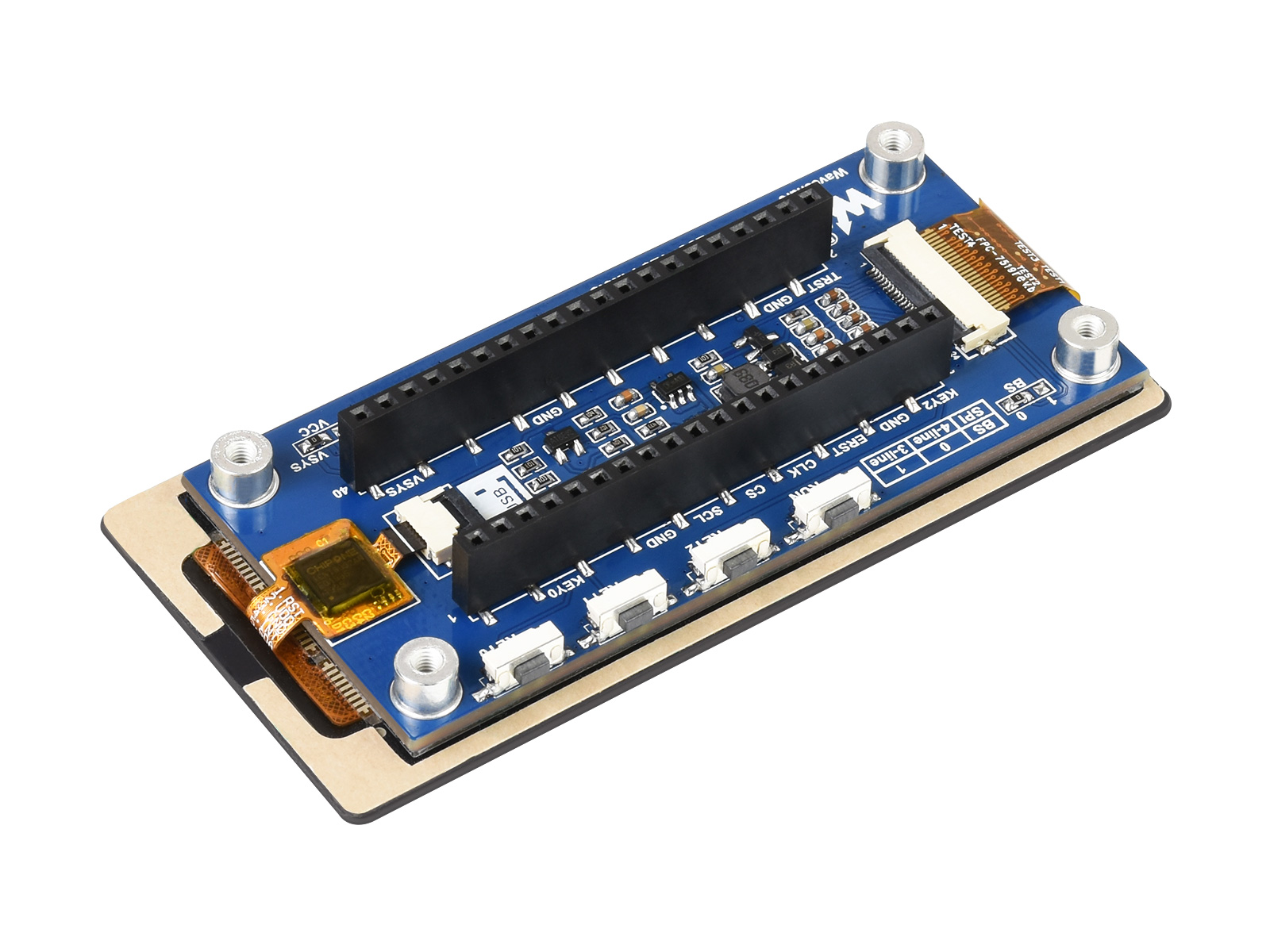 2,9-Zoll-Touch-ePaper-Modul für Raspberry Pi Pico, 296×128, Schwarz/Weiß, SPI