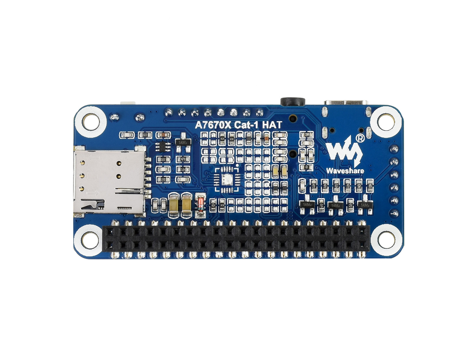 A7670E LTE Cat-1 HAT für Raspberry Pi, Multiband, 2G GSM / GPRS, LBS, für Europa, Südostasien, Westasien, Afrika, China, Südkorea
