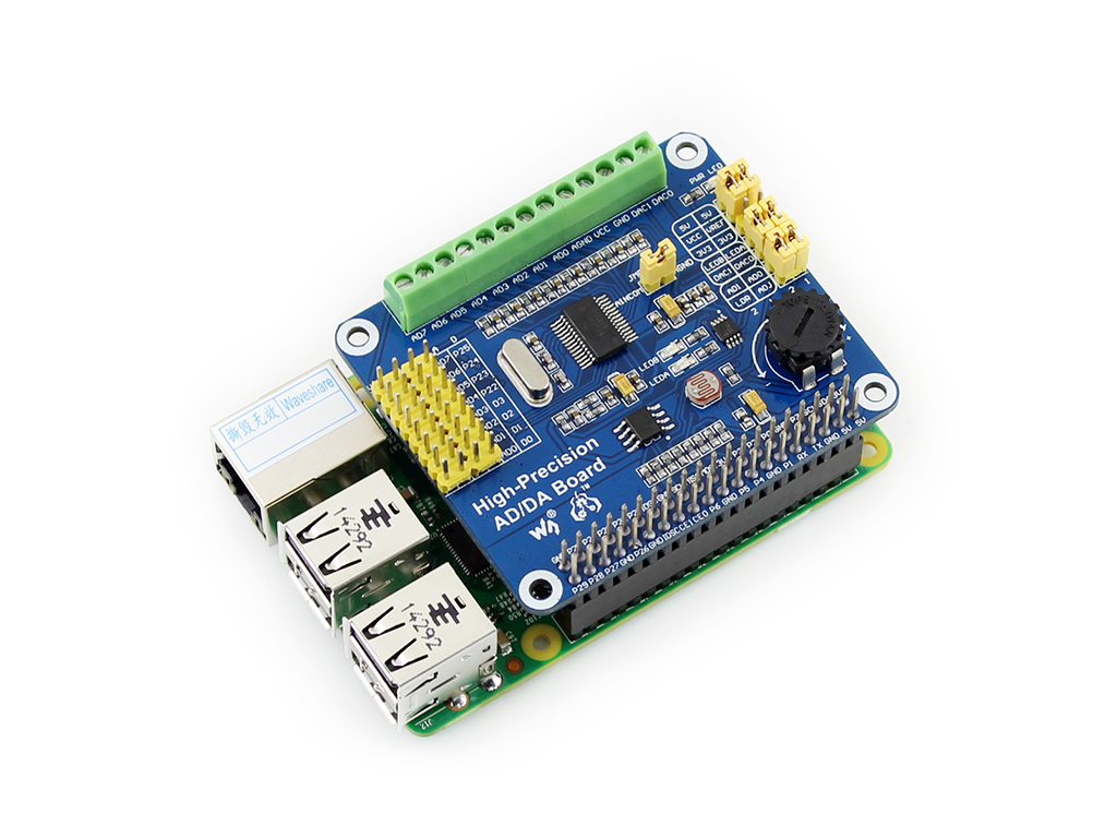 Raspberry Pi Hochpräzise AD/DA-Erweiterungsplatine
