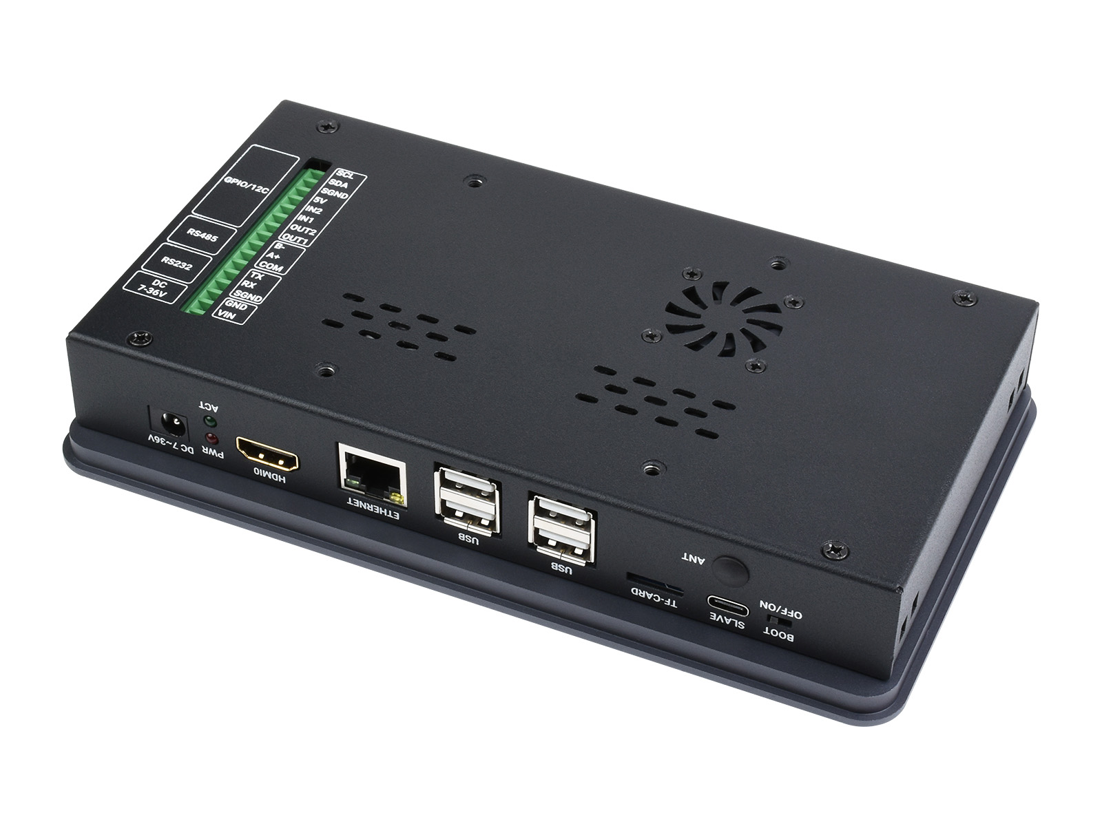 7-Zoll-Touchscreen-All-in-One-Kit, entwickelt für Raspberry Pi CM4, 5MP-Kamera, Aluminiumgehäuse