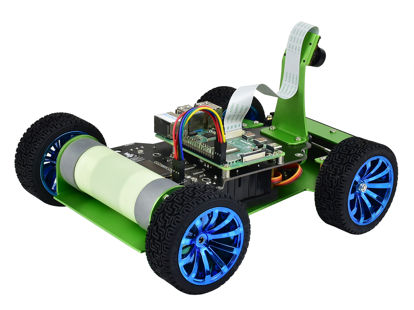PiRacer, KI-Rennroboter, angetrieben von Raspberry Pi 4 (NICHT enthalten), unterstützt DonkeyCar-Projekt
