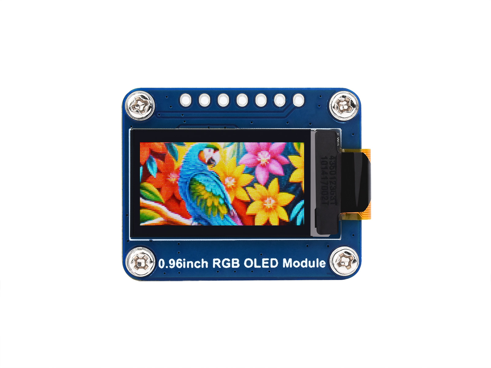 0,96-Zoll-RGB-OLED-Displaymodul, 64×128 Auflösung, 65K Farben, SPI-Schnittstelle