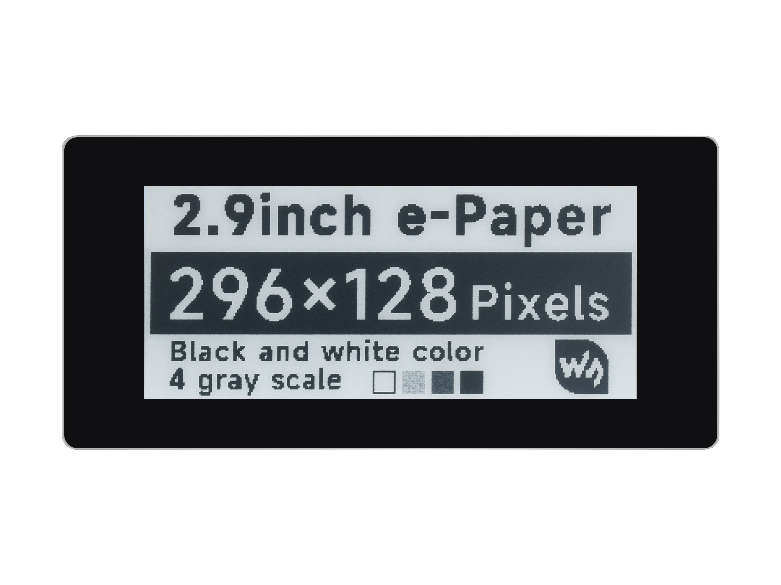2,9-Zoll-Touch-ePaper-Modul für Raspberry Pi Pico, 296×128, Schwarz/Weiß, SPI