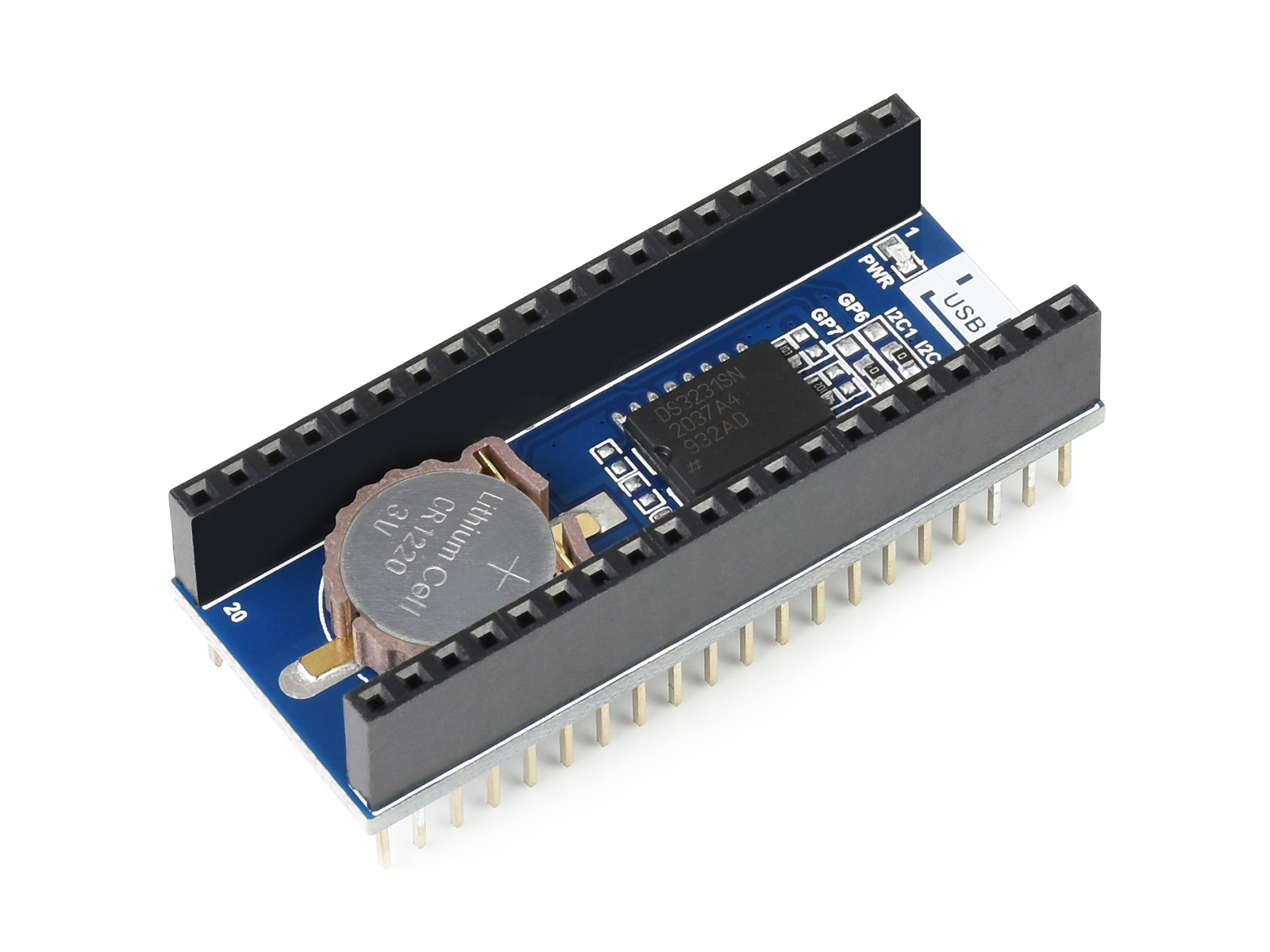 Präzises RTC-Modul für Raspberry Pi Pico, Onboard DS3231-Chip