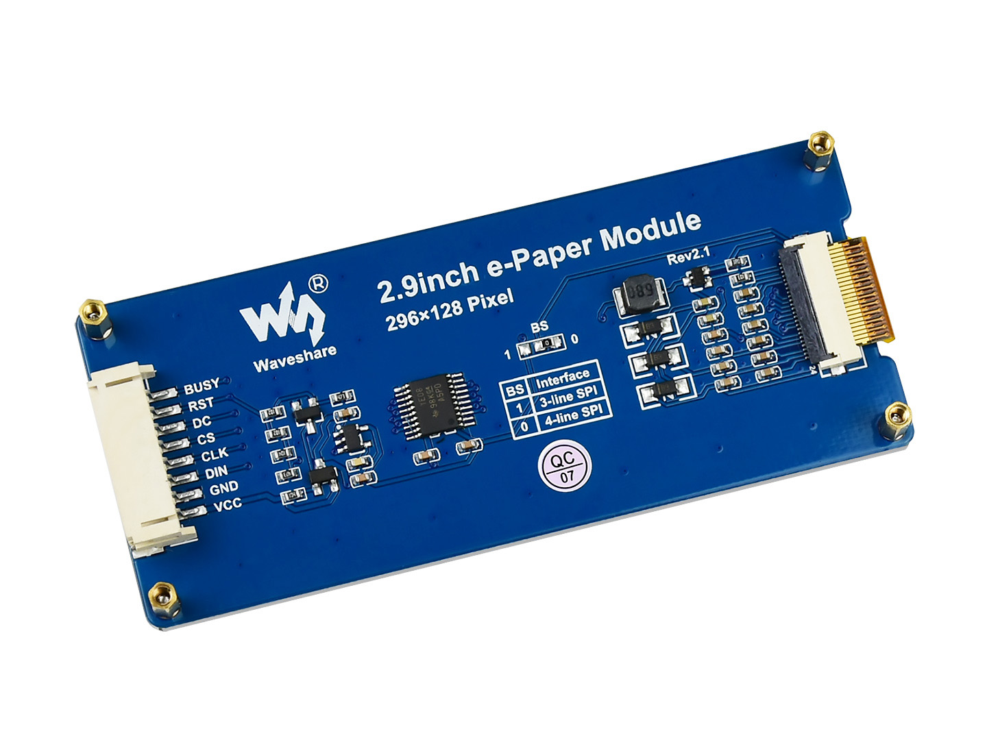 296x128, 2,9-Zoll E-Ink-Displaymodul