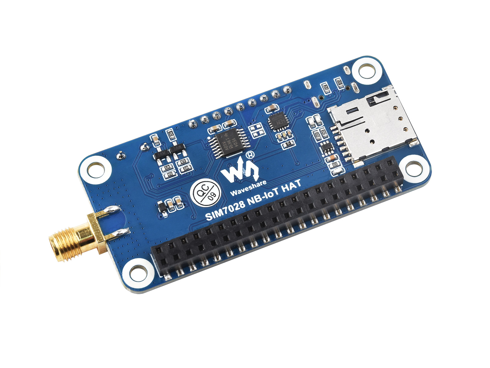 SIM7028 NB-IoT HAT für Raspberry Pi, unterstützt globale NB-IoT-Kommunikationsbänder, kompakte Bauform und geringer Stromverbrauch