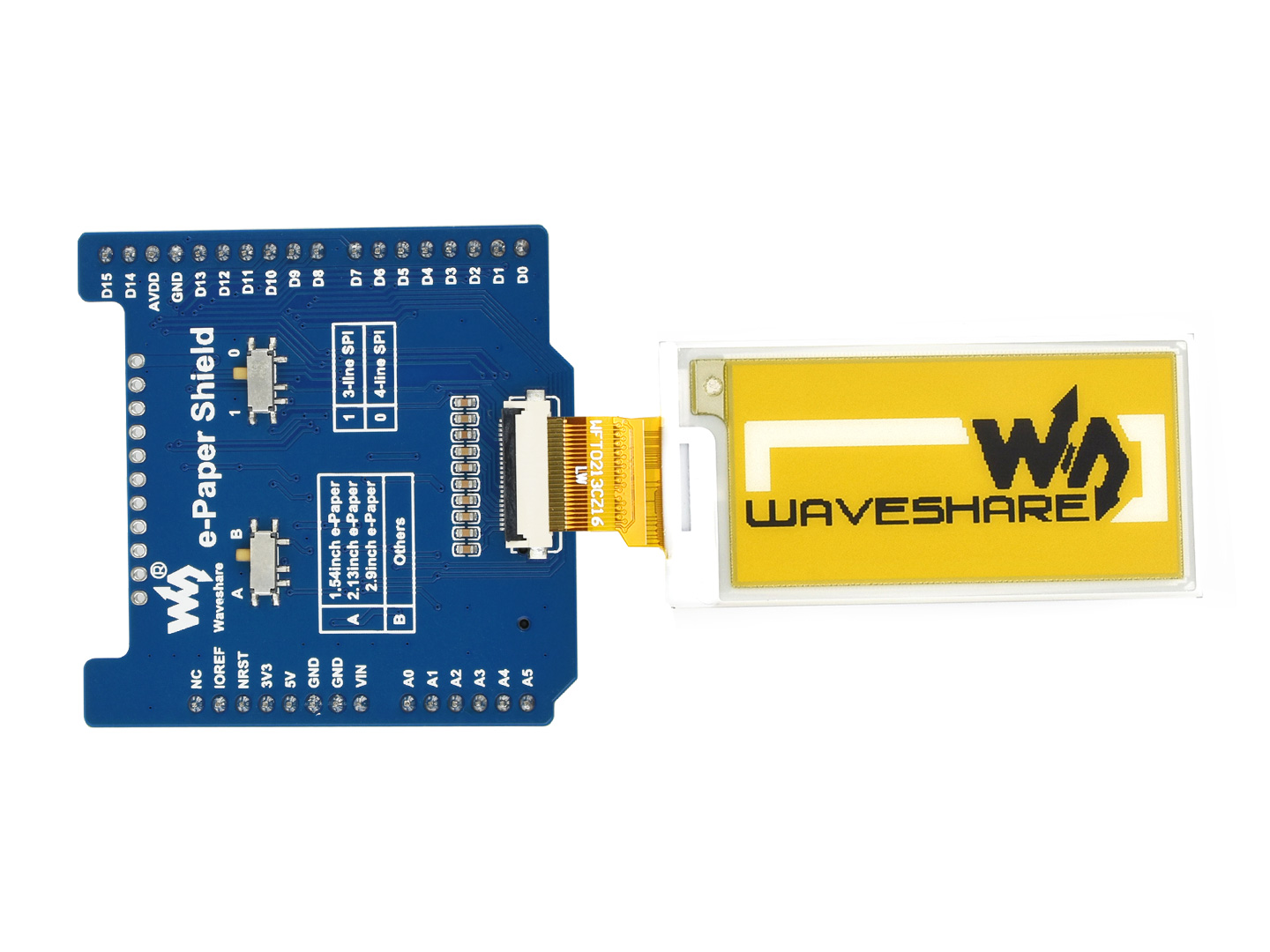 Universelle e-Paper-Rohpanel-Treiberplatine für Arduino