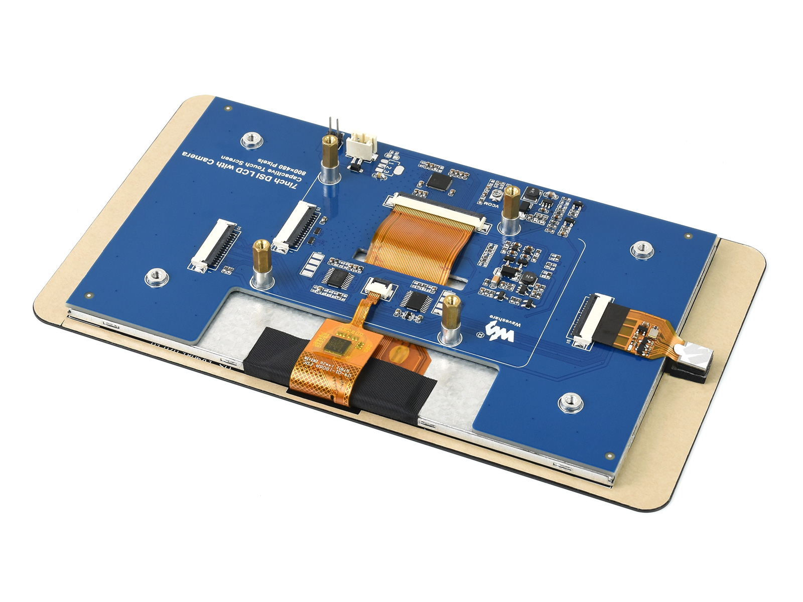 7-Zoll kapazitiver Touchscreen für Raspberry Pi, mit 5-MP-Frontkamera, 800×480, DSI